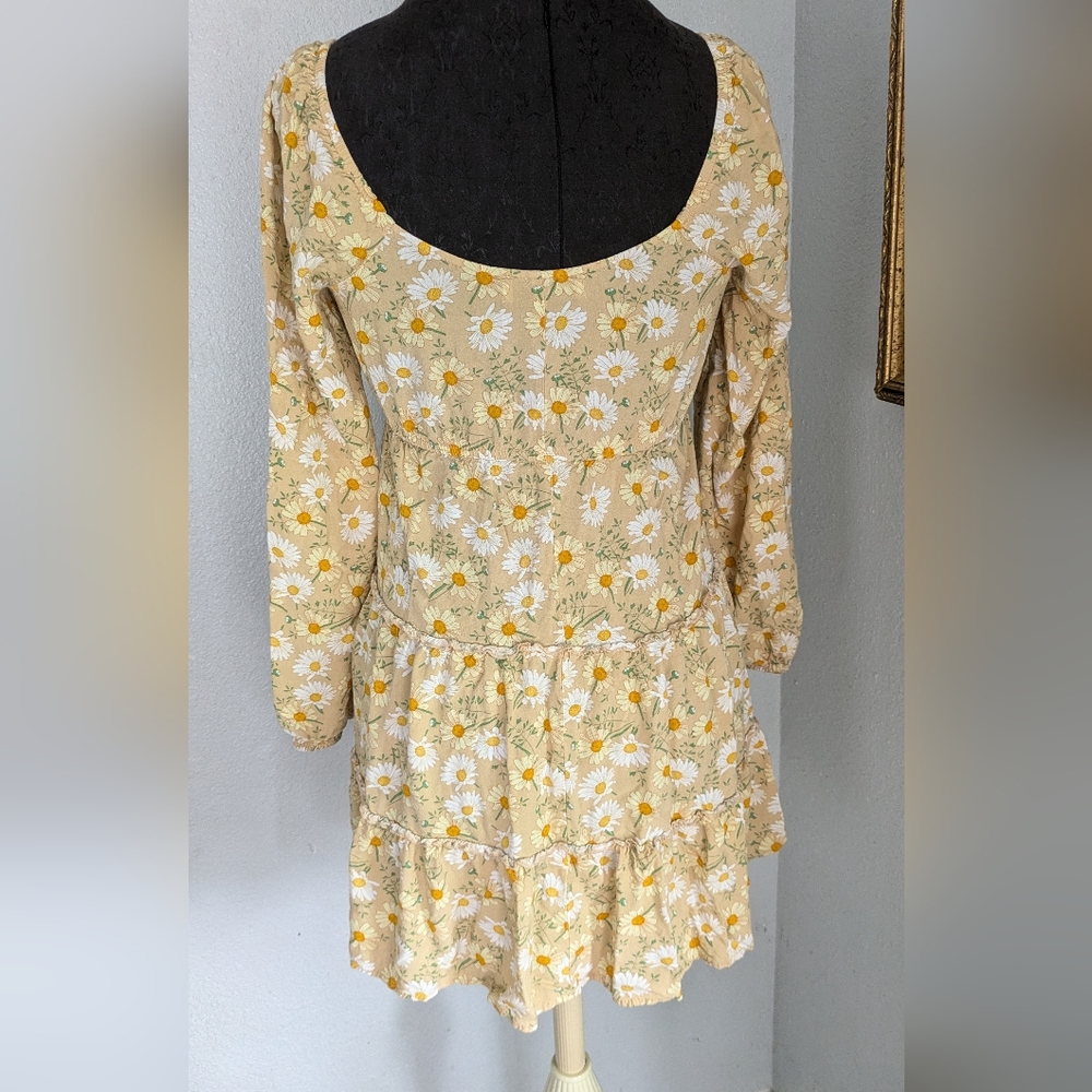 Vtg 90s/ Y2K Daisy Babydoll Mini Dress - Picture 4 of 7